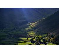 GLHUIOZ Puzzle 500 Pezzi paesaggi-Puzzle di Legno- Relax -rompicapo Puzzle Città Romantica per Bambini e Adulti Regali,Regno Unito,Lake District,Parco nazionale del Lake District,52x38cm