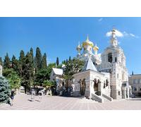 GLHUIOZ Puzzle 500 Pezzi Puzzle adulti Puzzle Classico paesaggio - Gioco di Puzzle e Gioco di Famiglia, Consigliato per Adulti o Oltre 6 Anni Templi della Crimea Russia 52x38cm