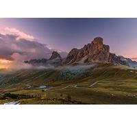 GLHUIOZ Puzzle 500 Pezzi Puzzle adulti Puzzle Classico paesaggio - Gioco di Puzzle e Gioco di Famiglia,Consigliato per Adulti o Oltre 6 Anni Italia,Dolomiti,52x38cm