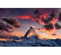 GLHUIOZ Puzzle 500 Pezzi Puzzle adulti Puzzle Classico paesaggio - Gioco di Puzzle e Gioco di Famiglia,Consigliato per Adulti o Oltre 6 Anni,Alpi,52x38cm