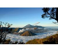 GLHUIOZ Puzzle 500 Pezzi Puzzle Classici Adulti Paesaggio con Stampa ad Alta Definizione Decorazioni per la Casa Gioco di Famiglia Regalo di Natale,Vulcano,52x38cm