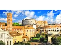 GLHUIOZ Puzzle 500 Pezzi Puzzle Classici Adulti Paesaggio con Stampa ad Alta Definizione Decorazioni per la Casa Gioco di Famiglia Regalo di Natale Rovine italiane di Roma 52x38cm
