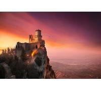 GLHUIOZ Puzzle 500 Pezzi Puzzle Classici Adulti Paesaggio con Stampa ad Alta Definizione Decorazioni per la Casa Gioco di Famiglia Regalo di Natale Castelli Monte 52x38cm