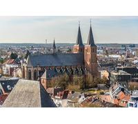 GLHUIOZ Puzzle 500 pezzi, puzzle per adulti e bambini per la stampa ad alta definizione, gioco di famiglia sfida Chiesa tedesca Chiesa collegiata di Kleve 52x38cm