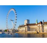 GLHUIOZ Puzzle 500 pezzi, puzzle per adulti e bambini per la stampa ad alta definizione, gioco di famiglia sfida Ruota panoramica dell'Inghilterra 52x38cm