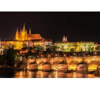 GLHUIOZ Puzzle 500 pezzi, puzzle per adulti e bambini per la stampa ad alta definizione, gioco di famiglia sfida Ponti sui fiumi della Repubblica di Praga 52x38cm