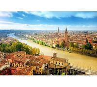 GLHUIOZ Puzzle 500 pezzi - puzzle per adulti e bambini per la stampa ad alta definizione, gioco di famiglia sfida Fiumi di Verona Italia 52x38cm
