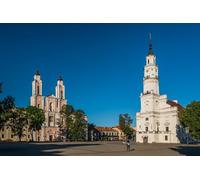 GLHUIOZ Puzzle 500 Pezzi,Puzzle per Adulti, Puzzle di Legno, Chiesa gesuita della Lituania 52x38cm