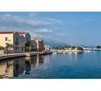 GLHUIOZ Puzzle 500 Pezzi,Puzzle per Adulti, Puzzle di Legno, Grecia Porti turistici Egeo 52x38cm