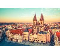 GLHUIOZ Puzzle 500 Pezzi,Puzzle per Adulti, Puzzle di Legno, Repubblica di Praga 52x38cm