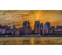 GLHUIOZ Puzzle da 1000 pezzi, puzzle per adulti, puzzle impossibile, puzzle per adulti a partire dai 6 anni, regalo romantico per uomini e donne. Cina Shanghai Fiumi 75x50cm