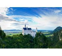 GLHUIOZ Puzzle da 1000 pezzi, puzzle per adulti, puzzle impossibile, puzzle per adulti a partire dai 6 anni, regalo romantico per uomini e donne. Neuschwanstein Germania 75x50cm