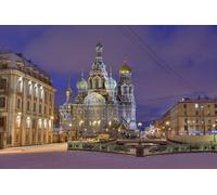 GLHUIOZ Puzzle da 1500 pezzi, puzzle per adulti, puzzle impossibile, puzzle per adulti a partire dai 6 anni, regalo romantico per uomini e donne. Templi di San Pietroburgo, Russia 87x57cm