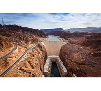 GLHUIOZ Puzzle da 500 pezzi,impossible puzzle,gioco di abilità colorato,gioco di abilità per tutta la famiglia,Colorado,Arizona,USA,Nevada,Grand Canyon,Diga di Hoover,52x38cm