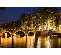 GLHUIOZ Puzzle da 500 pezzi,puzzle per adulti,impossible puzzle,gioco di abilità colorato,gioco di abilità per tutta la famiglia,puzzle per adulti,Paesi Bassi Amsterdam Ponti Porti turistici 52x38cm