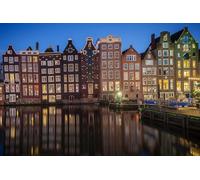 GLHUIOZ Puzzle da 500 pezzi,puzzle per adulti,impossible puzzle,gioco di abilità colorato,gioco di abilità per tutta la famiglia,puzzle per adulti,Paesi Bassi Amsterdam Porti turistici 52x38cm