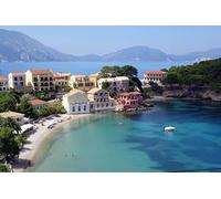 GLHUIOZ Puzzle da 500 pezzi, puzzle per adulti, puzzle impossibile, puzzle per adulti a partire dai 6 anni, regalo romantico per uomini e donne. Motoscafo Grecia Cefalonia 52x38cm