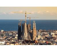 GLHUIOZ Puzzle da 500 pezzi, puzzle per adulti, puzzle impossibile, puzzle per adulti a partire dai 6 anni, regalo romantico per uomini e donne. Spagna Chiesa Sagrada Familia Barcellona 52x38cm