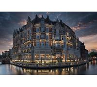 GLHUIOZ Puzzle da 500 pezzi, puzzle per adulti, puzzle impossibile, puzzle per adulti a partire dai 6 anni, regalo romantico per uomini e donne. Paesi Bassi Amsterdam 52x38cm