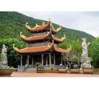 GLHUIOZ Puzzle da 500 pezzi,puzzle per adulti,puzzle impossibile,puzzle per adulti a partire dai 6 anni,regalo romantico per uomini e donne. Sculture dei templi del Vietnam Tempio buddista 52x38cm