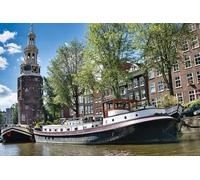 GLHUIOZ Puzzle da 500 pezzi, puzzle per adulti, puzzle impossibile, puzzle per adulti a partire dai 6 anni, regalo romantico per uomini e donne. Chiesa fluviale di Amsterdam, Paesi Bassi 52x38cm