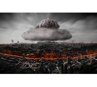 GLHUIOZ Puzzle da 500 pezzi,puzzle per adulti,puzzle impossibile,puzzle per adulti a partire dai 6 anni,regalo romantico per uomini e donne,Città,Distruzione,Esplosione Nucleare,52x38cm