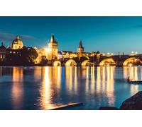 GLHUIOZ Puzzle Per Adulti Puzzle In Legno Da 500 Pezzi Puzzle Mani Sul Gioco Decorazione Della Famiglia Fiumi Ponti Praga Repubblica 52x38cm