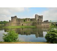 GLHUIOZ Puzzle Per Adulti Puzzle In Legno Da 500 Pezzi Puzzle Mani Sul Gioco Decorazione Della Famiglia Rovine di castelli Regno Unito 52x38cm