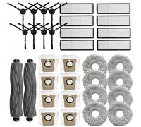 Gli accessori for aspirapolvere Compatibile con Dreame L20 Ultra / L30 Ultra / X20 Pro, spazzola principale, spazzola laterale, filtro HEPA, panno for mocio, sacchetto for la polvere(As shown A)