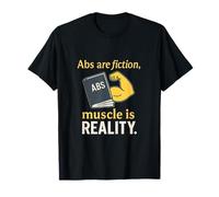 Gli Addominali Sono finzione Il Muscolo è Realtà | Workout Print Maglietta