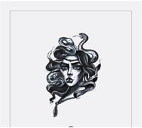Gli adesivi del tatuaggio femminile del serpente sono adesivi del tatuaggio del vento impermeabili femminili che durano in Europa e negli Stati Uniti, colore personalizzato, braccio, spalla, schiena,