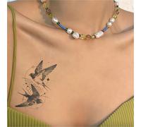 Gli adesivi per tatuaggi con succo di erbe a doppia rondine sono impermeabili e resistenti al sudore e durano fino a 2 settimane. Tatuaggi finti