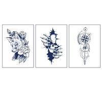 Gli Adesivi Per Tatuaggi Con Succo Di Erbe Simulati Adesivi Semipermanenti Con Braccio Floreale Non Riflettenti Possono Durare 2 Settimane