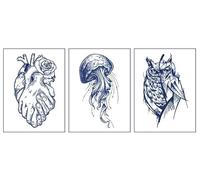 Gli Adesivi Per Tatuaggi Con Succo Di Erbe Simulati Adesivi Semipermanenti Con Braccio Floreale Non Riflettenti Possono Durare 2 Settimane