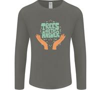 Gli Alberi Sono La Risposta Al Cambiamento Climatico Uomo Manica Lunga T-Shirt