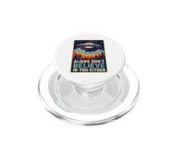 Gli alieni non credono in te né extraterrestri retrò PopSockets PopGrip per MagSafe