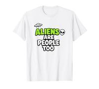 Gli Alieni Sono Persone Troppo Divertenti UFO Extraterrestri Maglietta