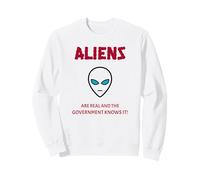 Gli Alieni Sono Reali e Il Governo Lo sa (Alien Graphic) Felpa
