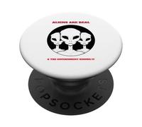 Gli alieni sono reali (Funny Alien Graphic) PopSockets PopGrip Adesivo
