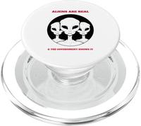 Gli alieni sono reali (Funny Alien Graphic) PopSockets PopGrip per MagSafe