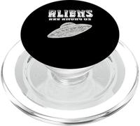GLI ALIENI SONO TRA NOI Extraterrestri Fantascienza Space Lover UFO PopSockets PopGrip per MagSafe