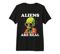 Gli Alieni Sono Un Vero Design Extraterrestre retrò Maglietta Premium