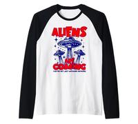 Gli Alieni Stanno arrivando - Non Stanno Solo Guardando più Maglia con Maniche Raglan