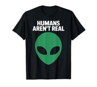 Gli Alieni Umani Non Sono Vere Camicie Divertenti Teoria degli UFO Maglietta