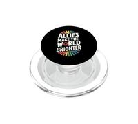 Gli alleati LGBTQ rendono il mondo più luminoso PopSockets PopGrip per MagSafe