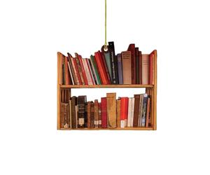 Gli amanti dei libri È divertente leggere libri di Natale acrilico erba marina (F, A)