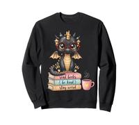 Gli Amanti dei Libri Stay Weird Be Kind Read Books Baby Dragon Felpa