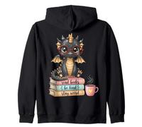Gli Amanti dei Libri Stay Weird Be Kind Read Books Baby Dragon Felpa con Cappuccio
