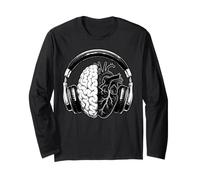 Gli Amanti della Musica Cervello e Cuore Maglia a Manica