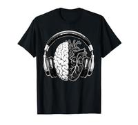 Gli Amanti della Musica Cervello e Cuore Maglietta